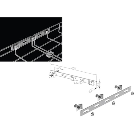 Kable Kontrol Strengthening Bar Coupler kit - (3) Flanged Washers - (3) Nuts - (3) Bolts KK-SBR